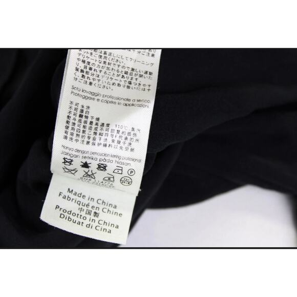 3.1 Phillip Lim Black Silk Long Sleeve V- Neck Wrap Blouse Size 0 - Picture 11 of 12